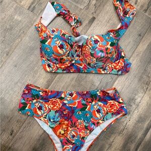 SHEIN Multicolor Floral Bikini